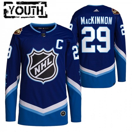Dresovi Colorado Avalanche Nathan MacKinnon 29 2022 NHL All-Star Plava Authentic - Dječji Dresovi Colorado Avalanche Nathan MacKinnon 29 2022 NHL All-Star Plava Authentic - Dječji